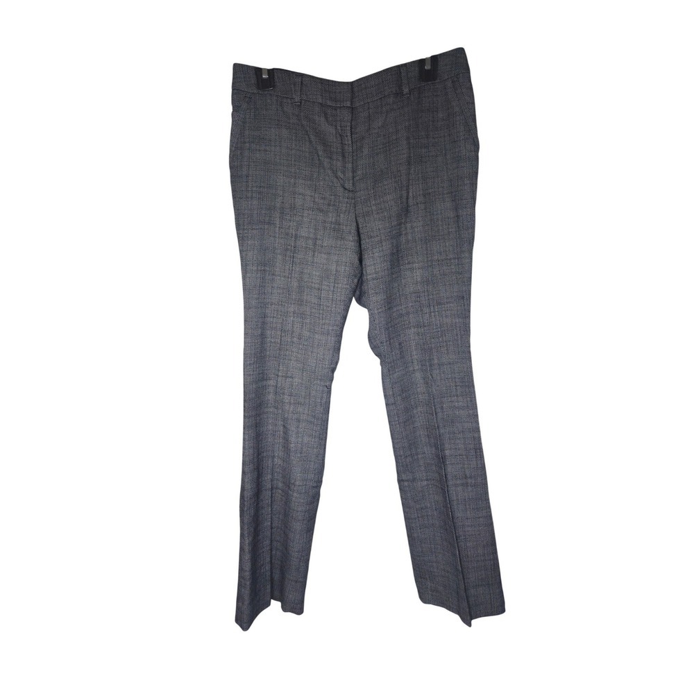 White House Black Market The Slim Navy Blue Textured Dress Pants Womens 10P